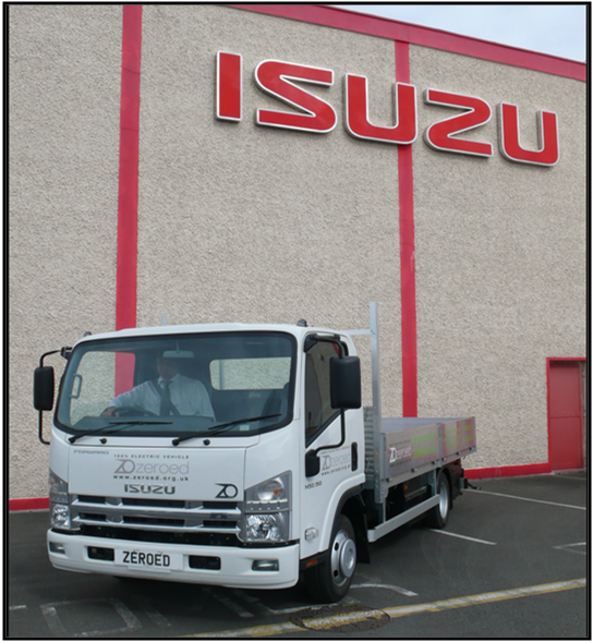 The 5t, 100mpd Tipper from Zeroed on its launch at Isuzu Ireland in Dublin August 09